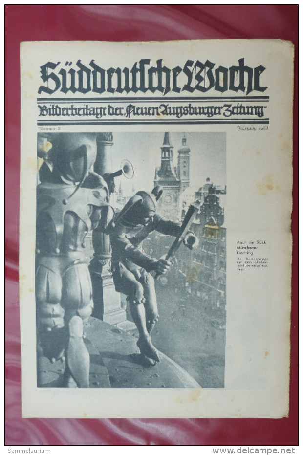 "Süddeutsche Woche" Bilderbeilage der Neuen Augsburger Zeitung, Ausgaben 3/1933 bis 52/1933 Inklusive Sonderbeilage