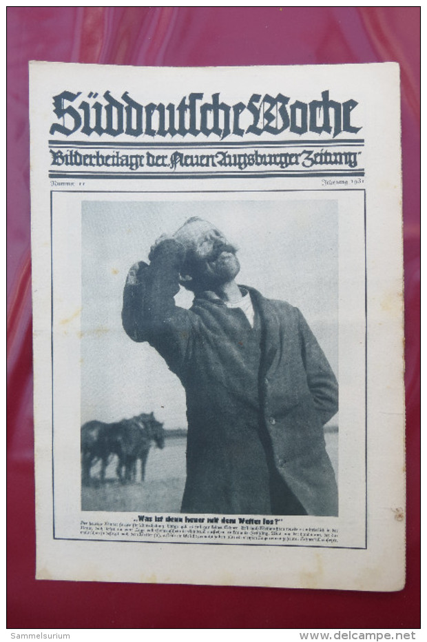 "Süddeutsche Woche" Bilderbeilage der Neuen Augsburger Zeitung, Ausgaben 1/1931 bis 37/1931 und 39/1931 bis 52/1931