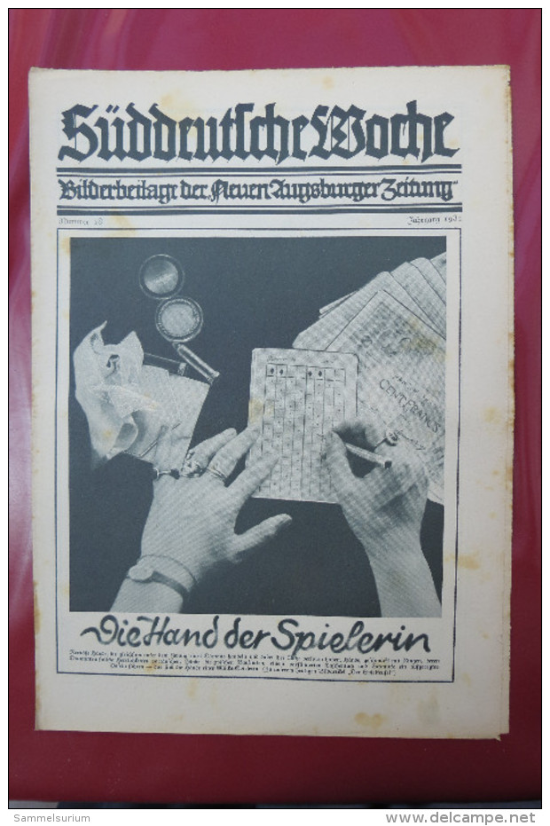 "Süddeutsche Woche" Bilderbeilage der Neuen Augsburger Zeitung, Ausgaben 1/1931 bis 37/1931 und 39/1931 bis 52/1931