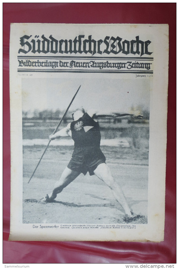 "Süddeutsche Woche" Bilderbeilage der Neuen Augsburger Zeitung, Ausgaben 1/1931 bis 37/1931 und 39/1931 bis 52/1931