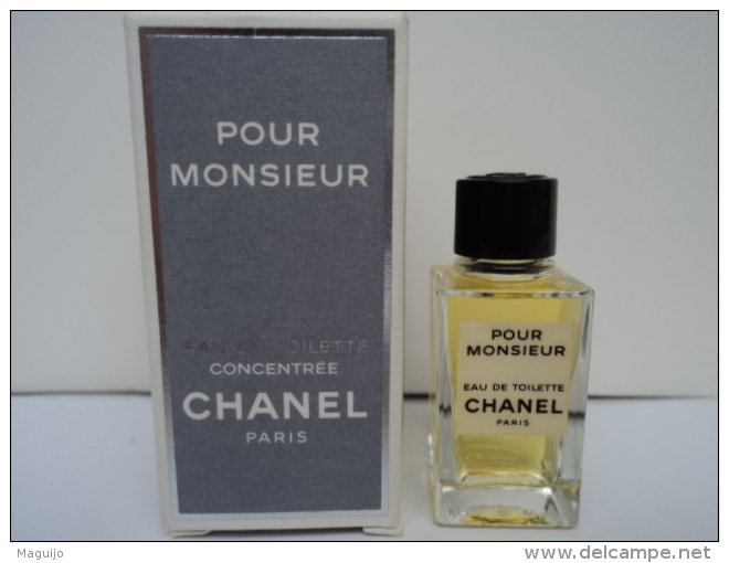 CHANEL" POUR MONSIEUR"   MINI EDT 4  ML LIRE &amp; VOIR!! - Miniaturen Herrendüfte (mit Verpackung)