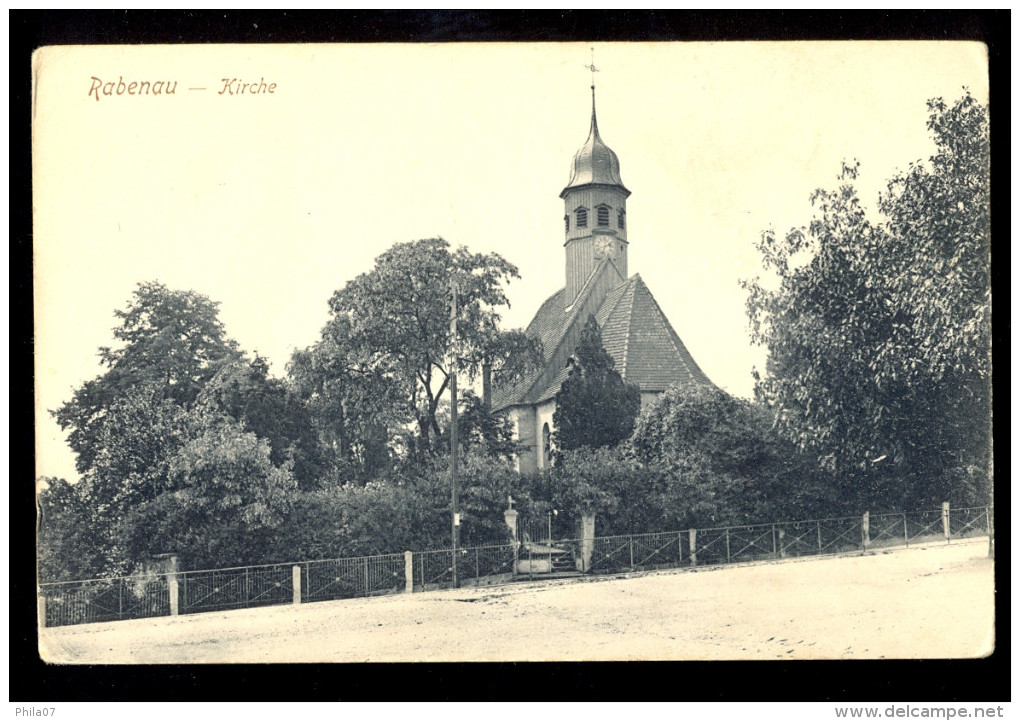 Rabenau - Kirche / Postcard Circulated, 2 Scans - Rabenau