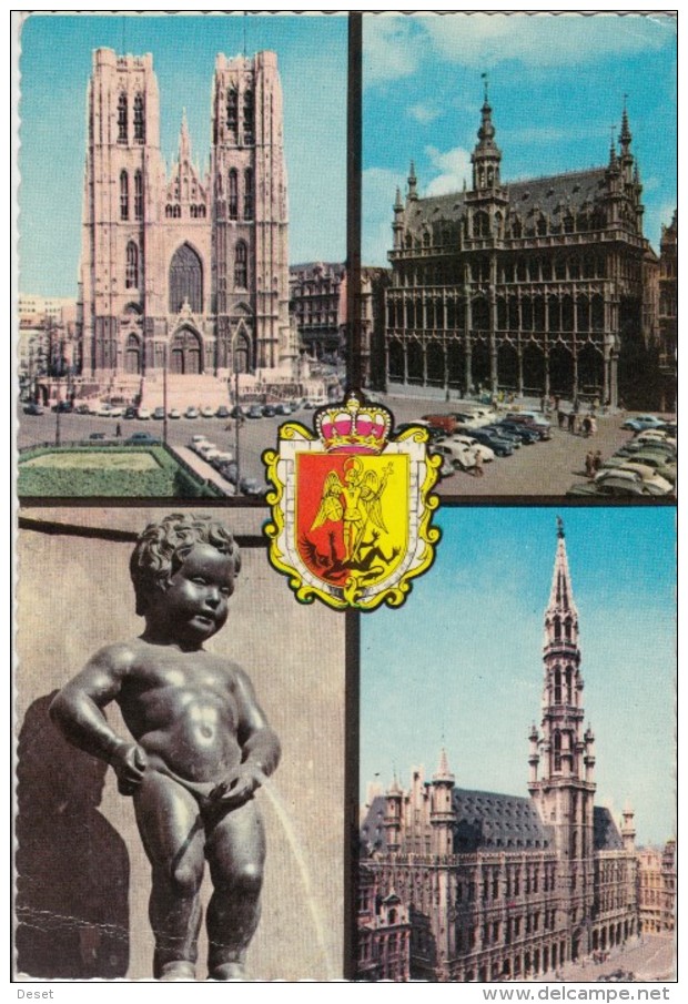 Brussels Old Postcard Travelled 1967 D160620 - Loten, Series, Verzamelingen