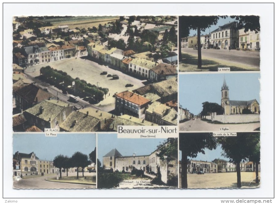 79 - BEAUVOIR SUR NIORT--MULTIVUES  -RECTO/ VERSO-C49 - Beauvoir Sur Niort