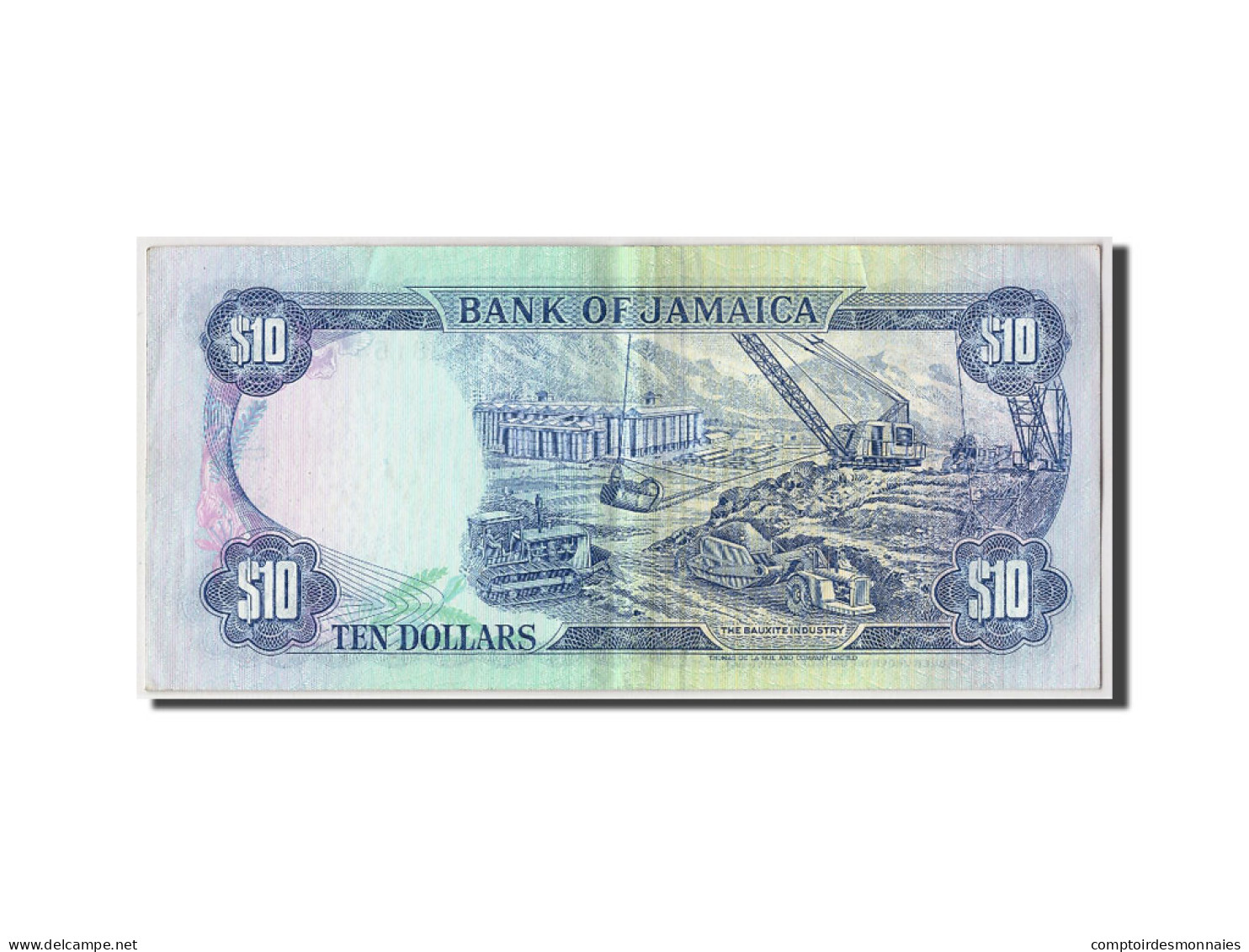 Billet, Jamaica, 10 Dollars, 1989, 1989-08-01, KM:71c, TTB - Jamaica