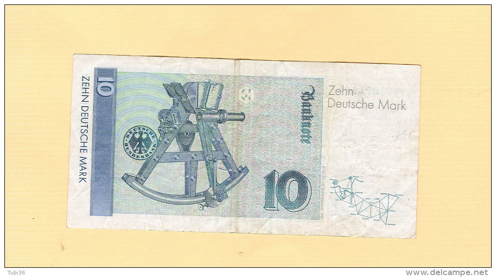 Banknote. Zehn Deutsche Mark. 1993 - - 10 Deutsche Mark