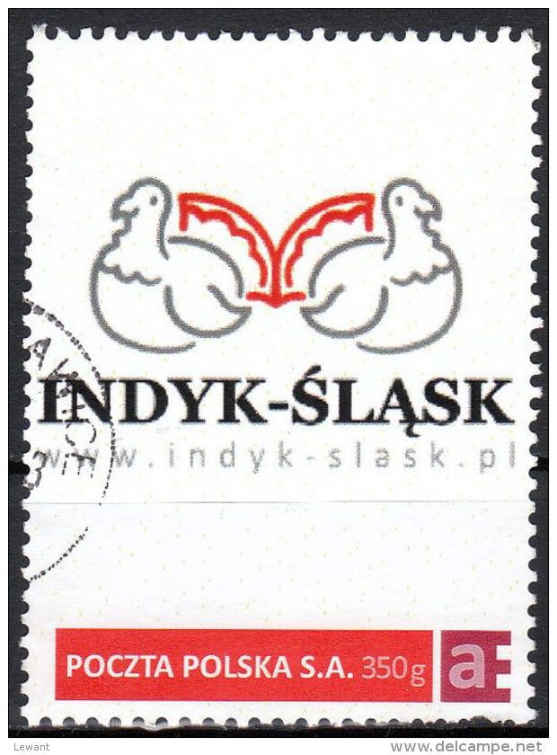 POLAND Personalized Stamp - Indyk Slask  (turkey) - Used - Oblitérés