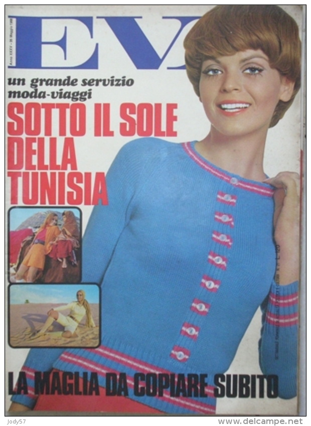 EVA  - N.21 - 26 MAGGIO 1968 - ANNO XXXV - SETTIMANALE - RUSCONI - MILANO - ADRIANO CELENTANO - Fashion