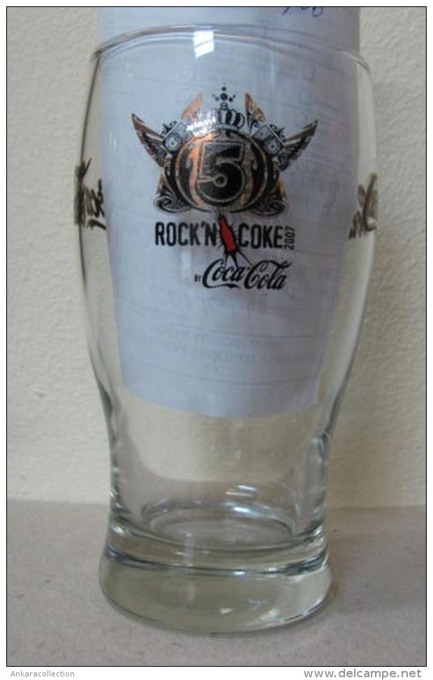 AC - COCA COLA - ROCK'N COKE 2007 GLASS FROM TURKEY - Mugs & Glasses