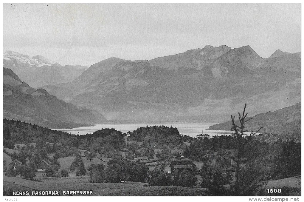 KERNS - Panoramasicht Auf Den Sarnersee 1913 - Kerns