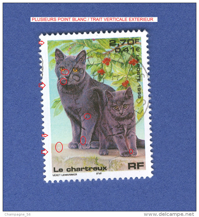 VARIÉTÉS 1999 N° 3283  LE CHARTREUX   OBLITÉRÉ YVERT 0.50 € - Oblitérés