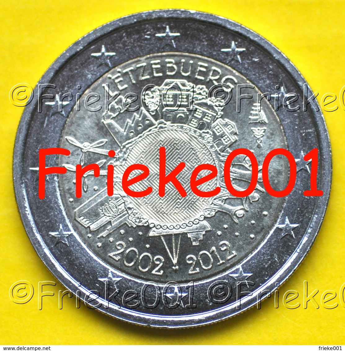 Luxemburg - Luxembourg - 2 Euro 2012 Comm.(10 Jaar Euro Cash) - Lussemburgo