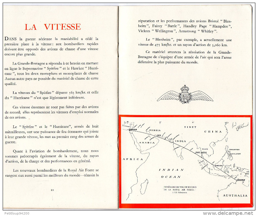 LIVRET ROYALE AIR FORCE  Les Forces Aériennes Britanniques