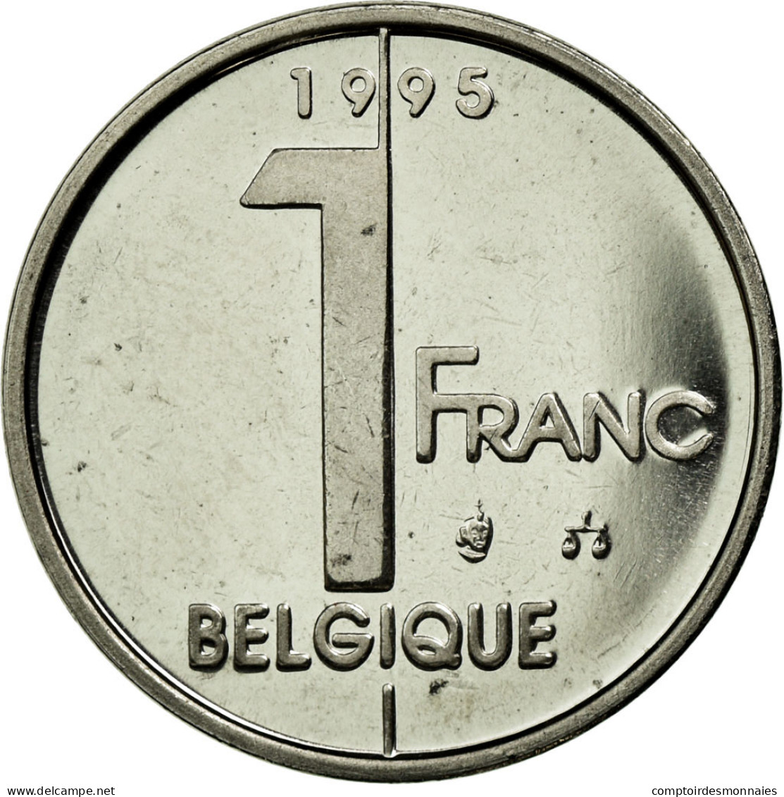 Monnaie, Belgique, Albert II, Franc, 1995, Bruxelles, SPL, Nickel Plated Iron - 1 Franc