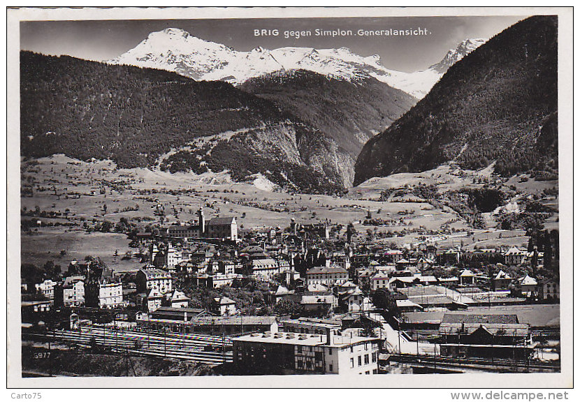 Suisse - Brig Brigue - Generalansicht - Gare Chemin De Fer - Brigue-Glis 