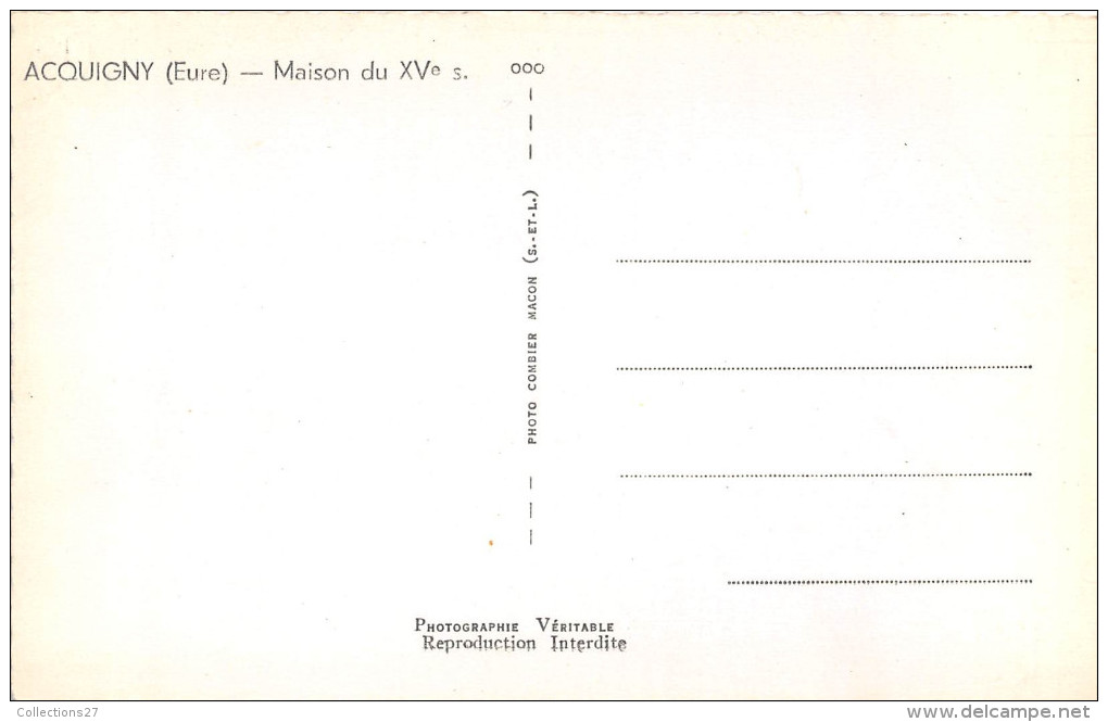 27-ACQUIGNY- MAISON DU XVe SIECLE - Acquigny