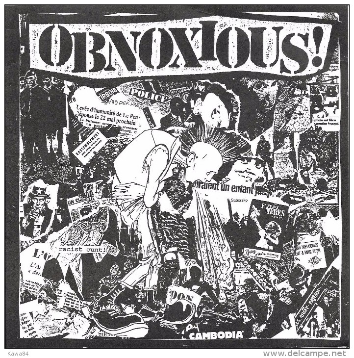 EP 33 RPM (7")  Obnoxious  "  Sickness  " - Punk