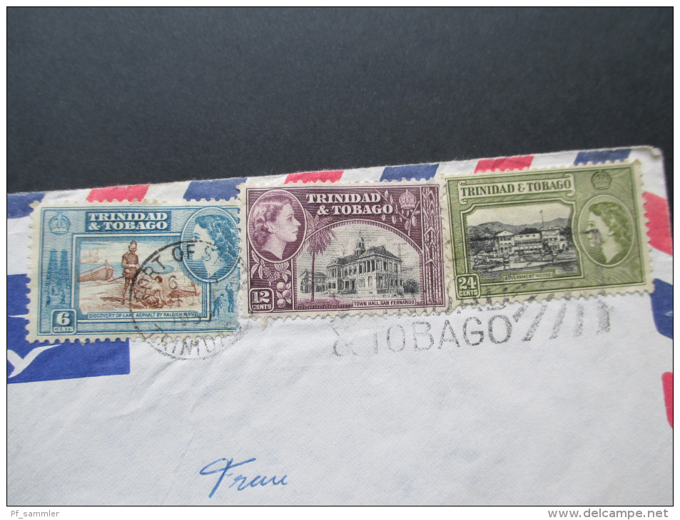 GB Kolonie 1957 MiF Trinidad & Tobago Luftpost / Air Mail - Trinité & Tobago (...-1961)