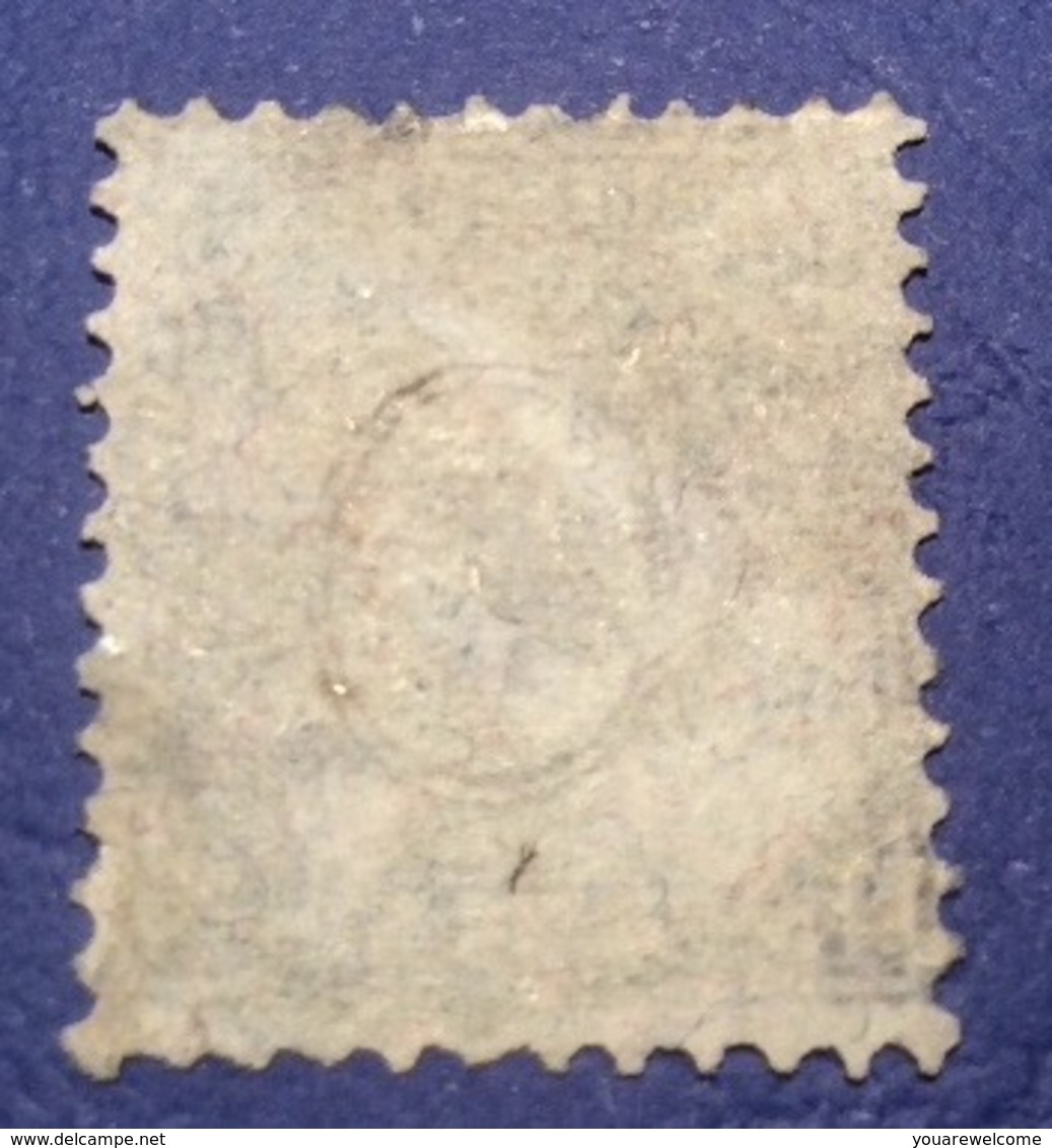 ZNr 50 = 5000 CHF, 1881 40 Rappen Gris PAPIER MÉLÉ / FASERPAPIER Oblit Geneve 1882 RR ! Yv. 55 (Schweiz Suisse - Used Stamps