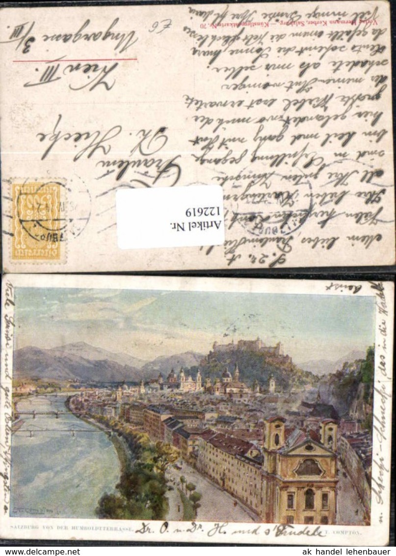 122619,E.T. Compton K&uuml;nstlerkarte 70 Salzburg V.d. Humboldtterasse - Compton, E.T.