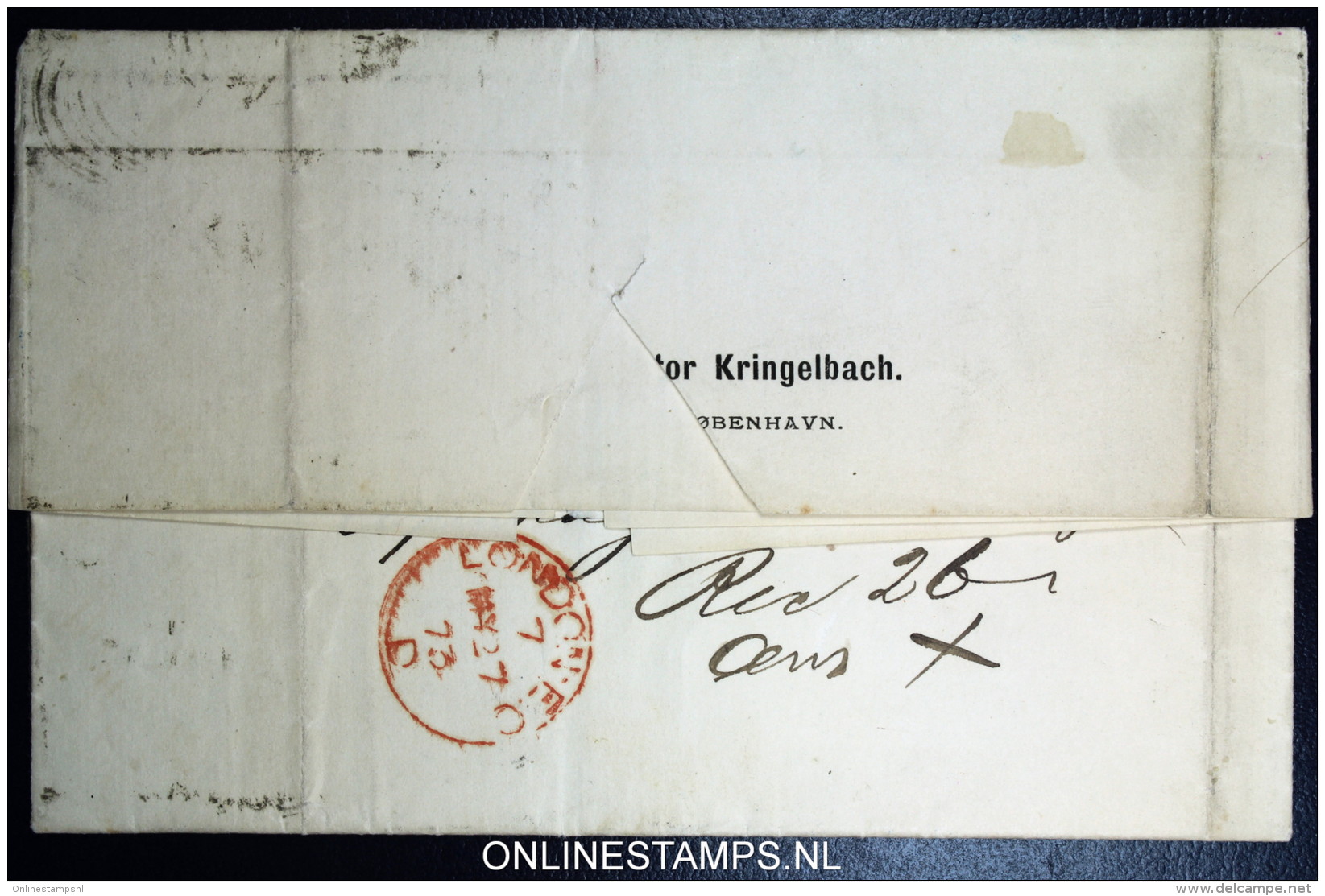 Denmark  Letter 1873 Copenhagen To London,  Fa 20 + 22 - Lettres & Documents