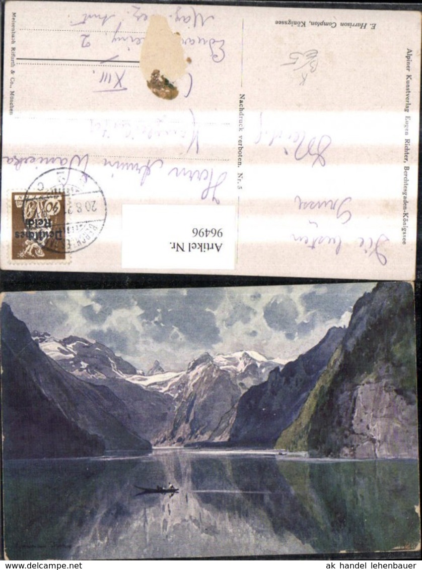 96496,K&uuml;nstler Ak E.H. Compton K&ouml;nigsee - Compton, E.T.