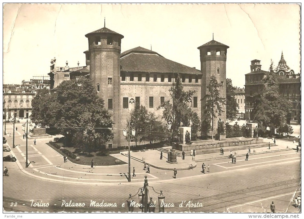 58-TORINO - Palazzo Madama E Monumento Al Duca D´Aosta - Palazzo Madama