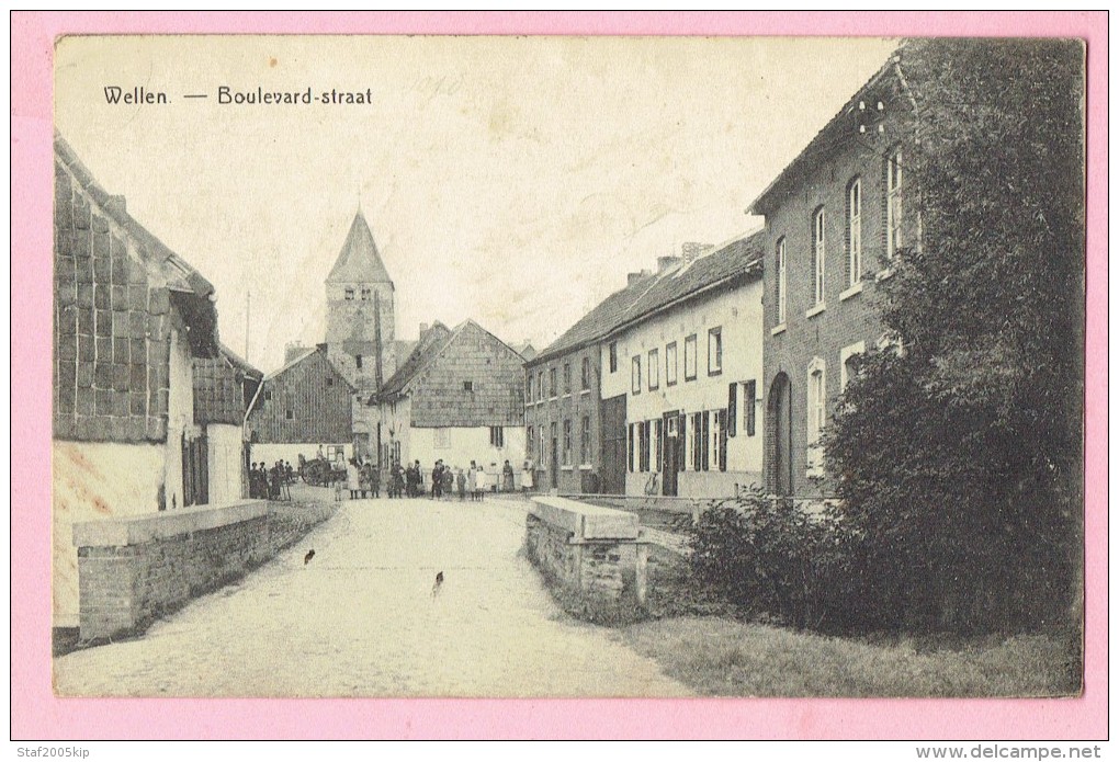 Wellen - Boulevard-straat - 1925 Verstuurd Naar Turnhout - Wellen