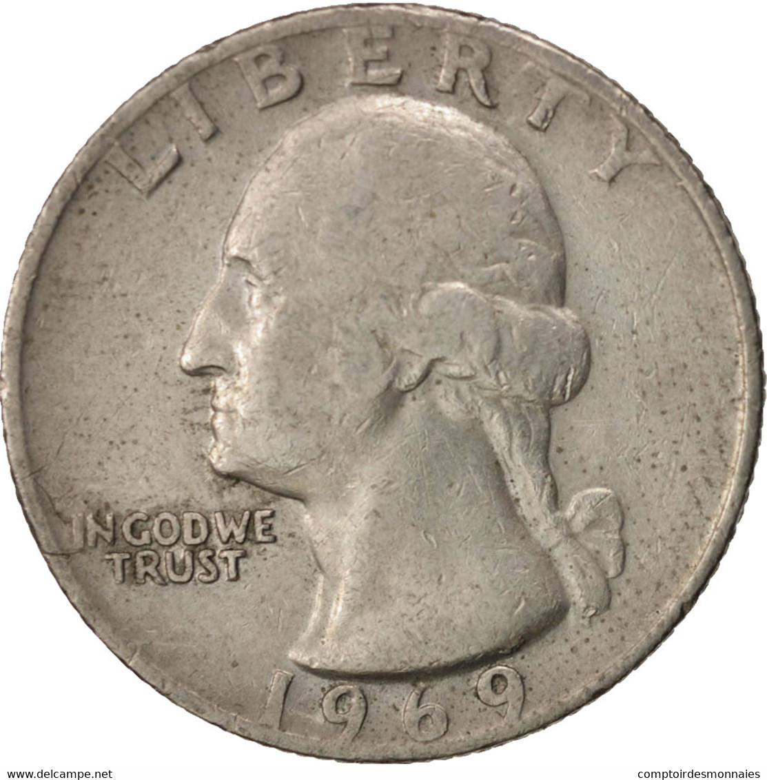 Monnaie, États-Unis, Washington Quarter, Quarter, 1969, U.S. Mint - 1932-1998: Washington