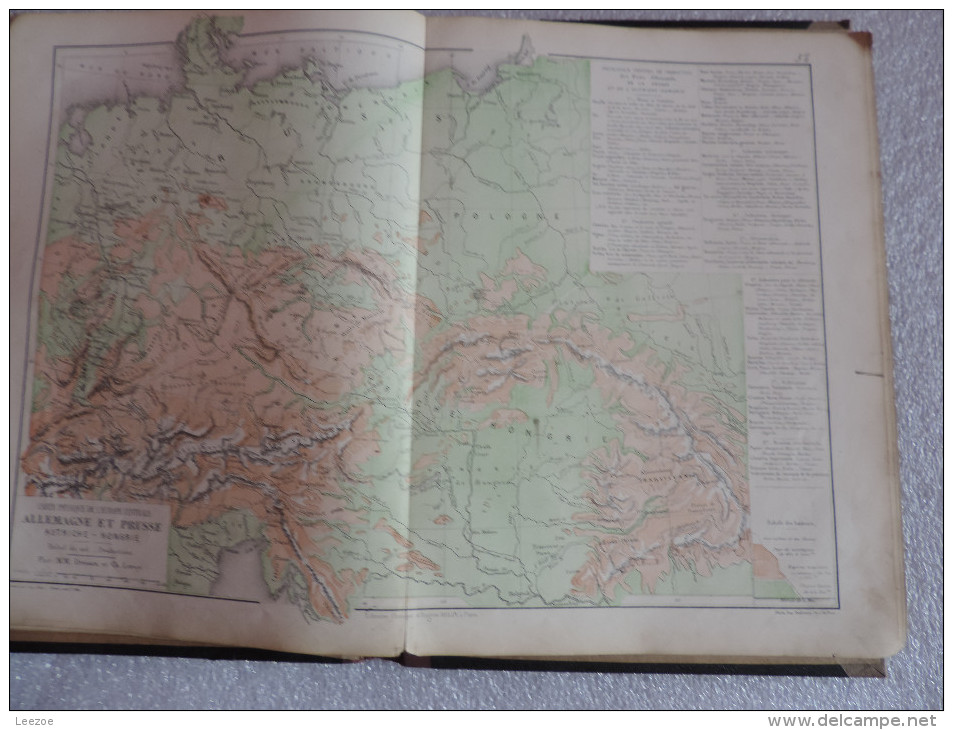 Atlas Colonial Et Livre Incomplet Composé De Plusieurs Cartes De Plusieurs Pays - Maps/Atlas