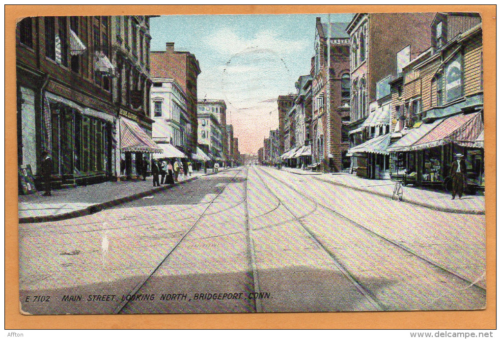 Bridgeport Ct 1909 Postcard - Bridgeport