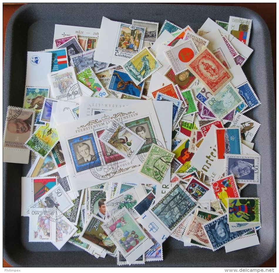 LIECHTENSTEIN, 500+++ DIFFERENT STAMPS, NICE COLLECTION - Sammlungen