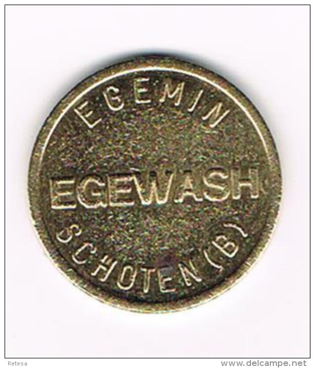 °°°  PENNING  SELF - SERVICE EGEWASH  CARWASH - EGEMIN SCHOTE  (B ) - Professionnels / De Société