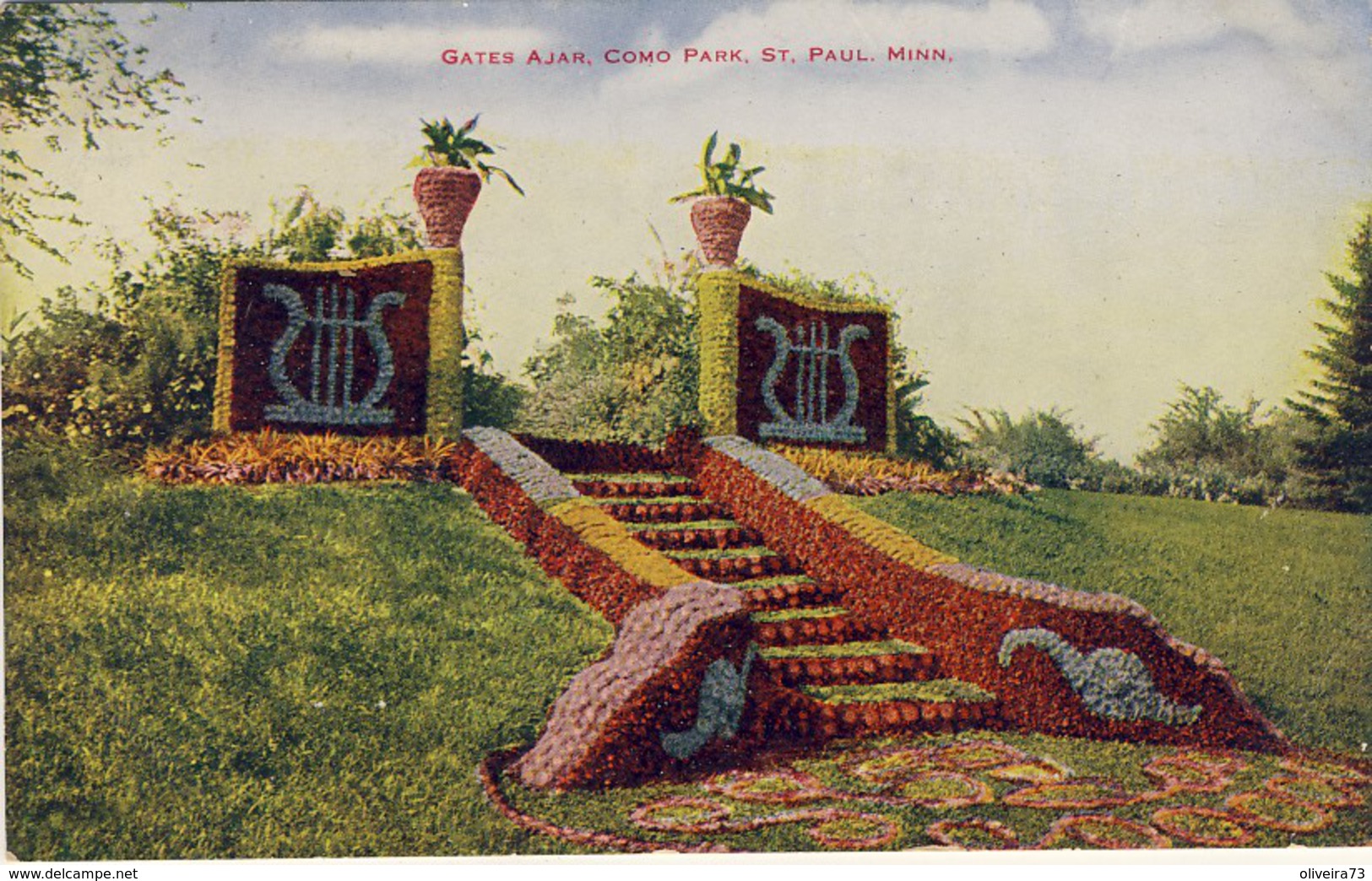 ST. PAUL. MINN. GATES AJAR, COMO. PARK, 2 Scans - St Paul