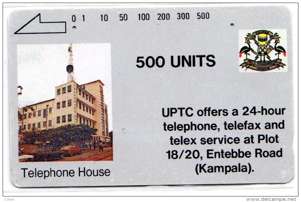 OUGANDA REF MV CARDS UGA-03 500U UPTC - Uganda