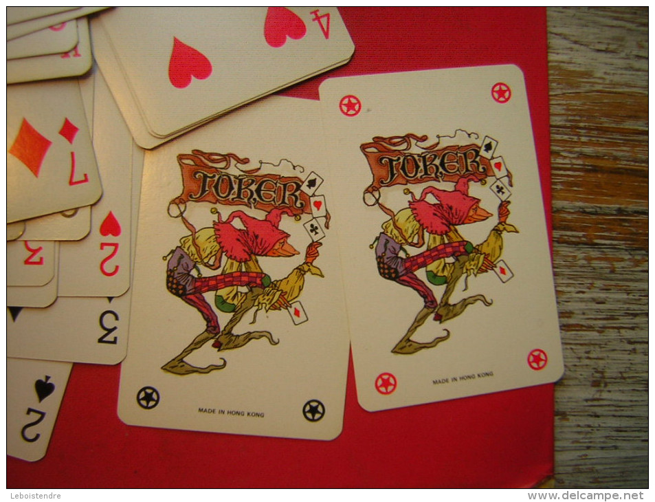 JEU / JEUX DE 54 CARTES DONT 2 JOKER / JOKERS AVEC SA BOITE EN CARTON PUB MUSK FABERGE PARIS PARFUM - 54 Kaarten