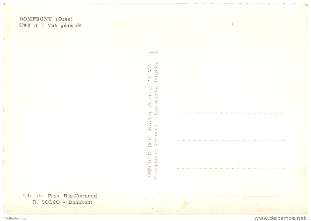 61-DOMFRONT- VUE GENERALE - Domfront