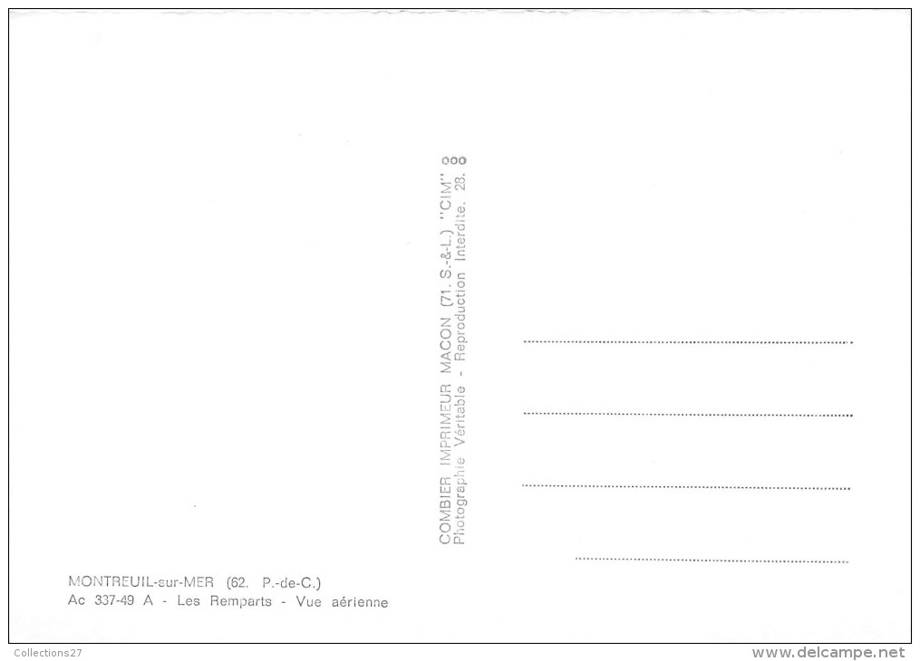 62-MONTREUIL-SUR-MER- VUE AERIENNE - Montreuil