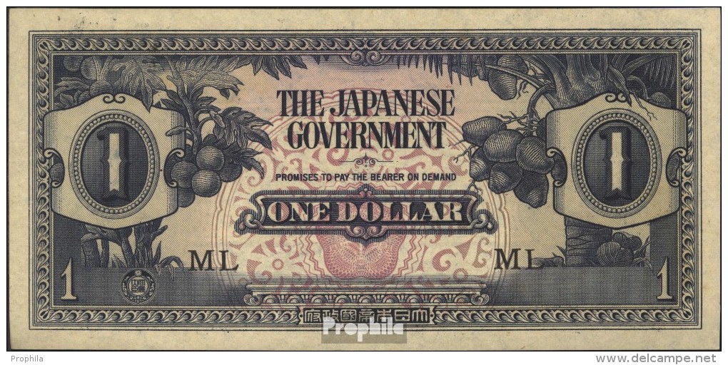 Malaysia Pick-Nr: M5b Bankfrisch 1942 1 Dollar - Maleisië
