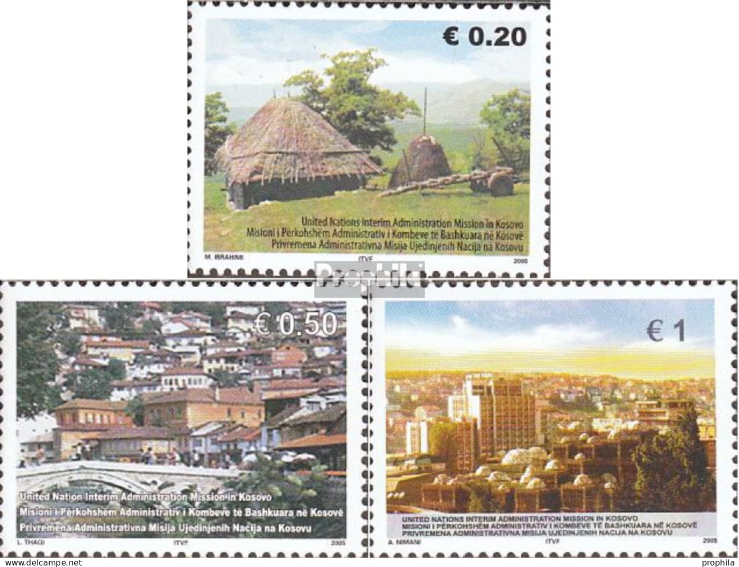 Kosovo 35-37 (kompl.Ausg.) Postfrisch 2005 Traditonelle Siedlungsformen - Unused Stamps