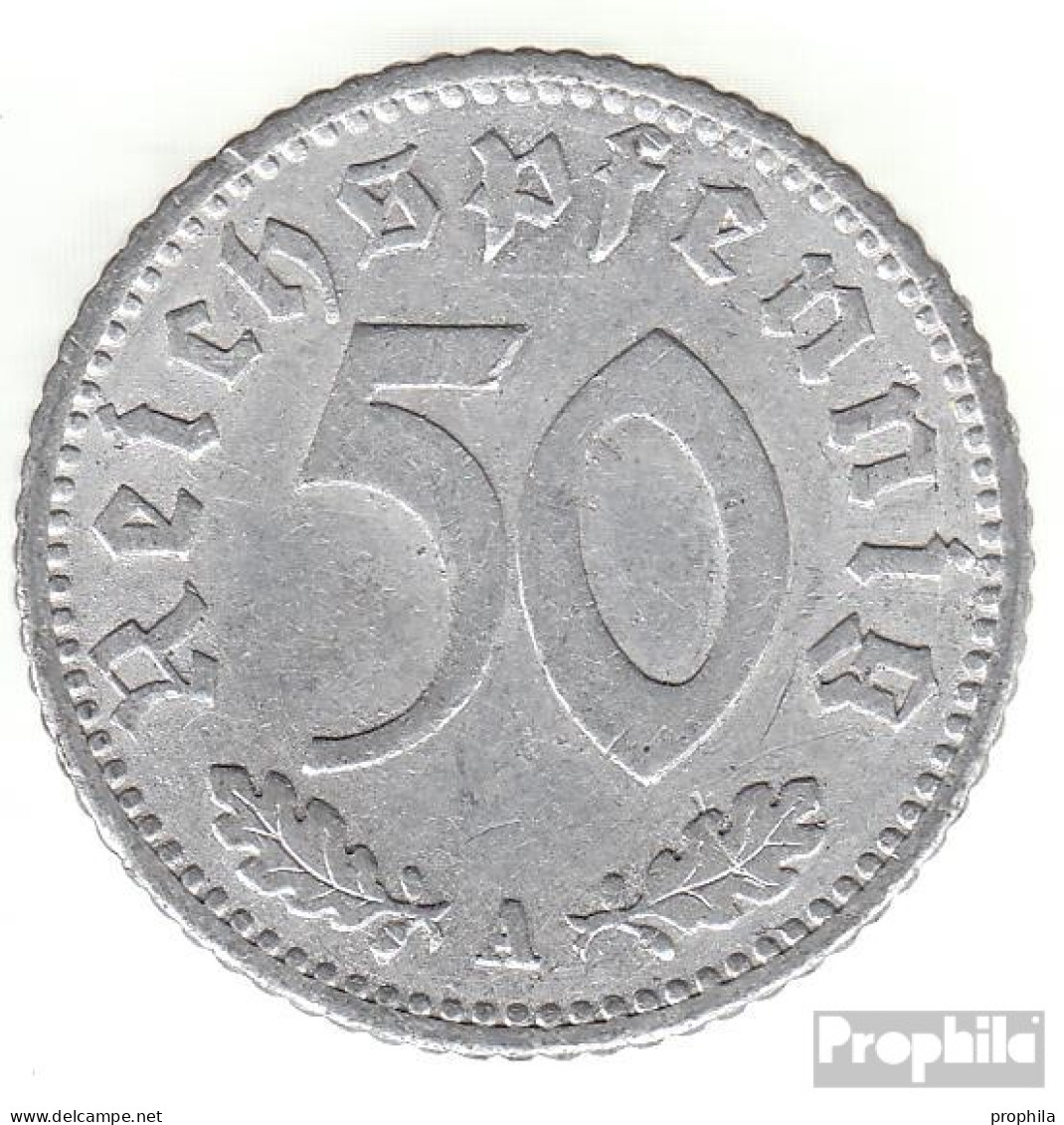 Deutsches Reich Jägernr: 368 1935 G Sehr Schön Aluminium Sehr Schön 1935 50 Reichspfennig Reichsadler - 50 Reichspfennig