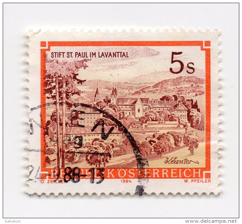 Used stamps - F01484 - Republik Osterreich - francobollo stamp - Austria -  stift st. Paul im Lavanttal