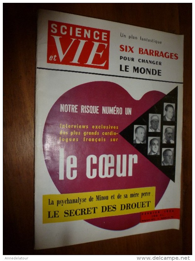 1956 SCIENCE Et VIE N° 461: SOMMAIRE En  2e Photo :Minou Drouet-secrets;Avion-sousmarin;ANTIPROTON;Bouddhas Géants..etc - Science