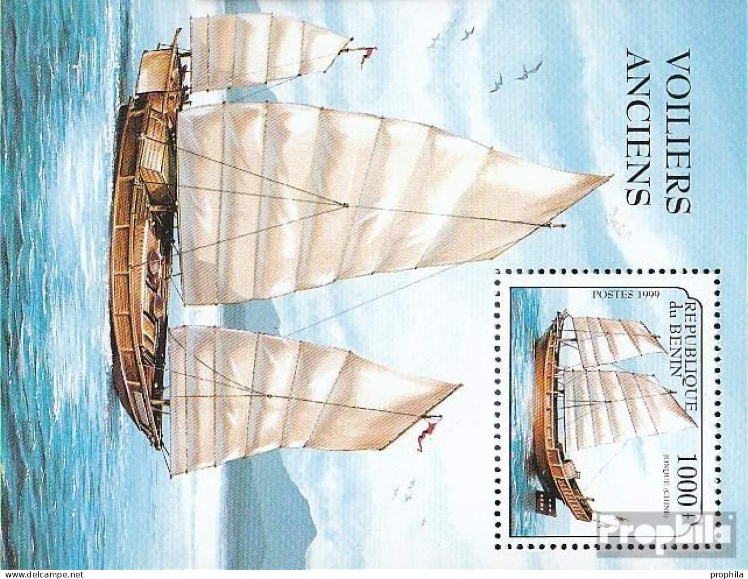 Benin Block46 (kompl.Ausg.) Postfrisch 1999 Segelschiffe - Autres & Non Classés