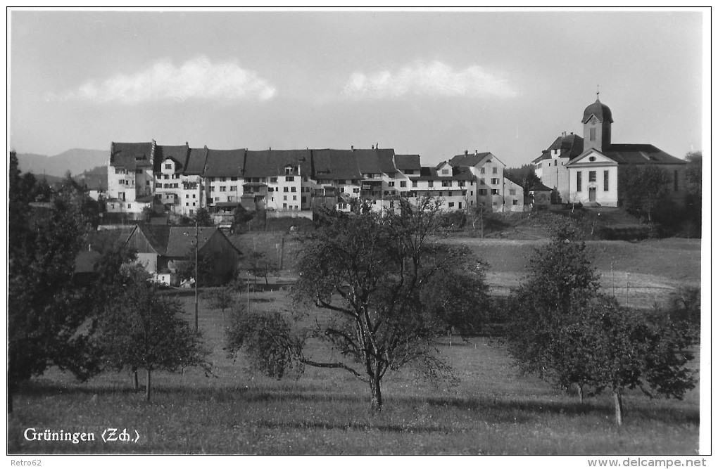 GRÜNINGEN &#8594; Schöne Photo-Karte Ca.1950 - Grüningen