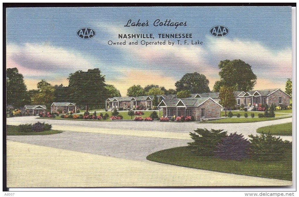 NASHVILLE (USA - Tennessee) - CP - Lake's Cottages On U.S. Hi-way 41 And 70 S - Nashville