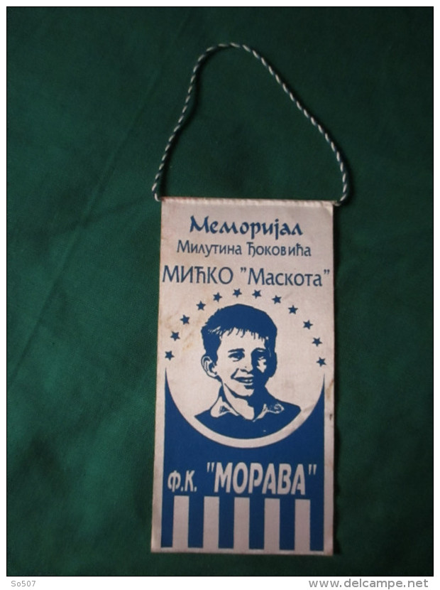 Fudbalski Klub-Morava-Memorial-Milutin Djokovic-Small Sport Flag 8 X 16 Cm - Habillement, Souvenirs & Autres