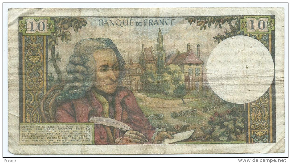 10 Francs Voltaire 1967 Q - 10 F 1963-1973 ''Voltaire''