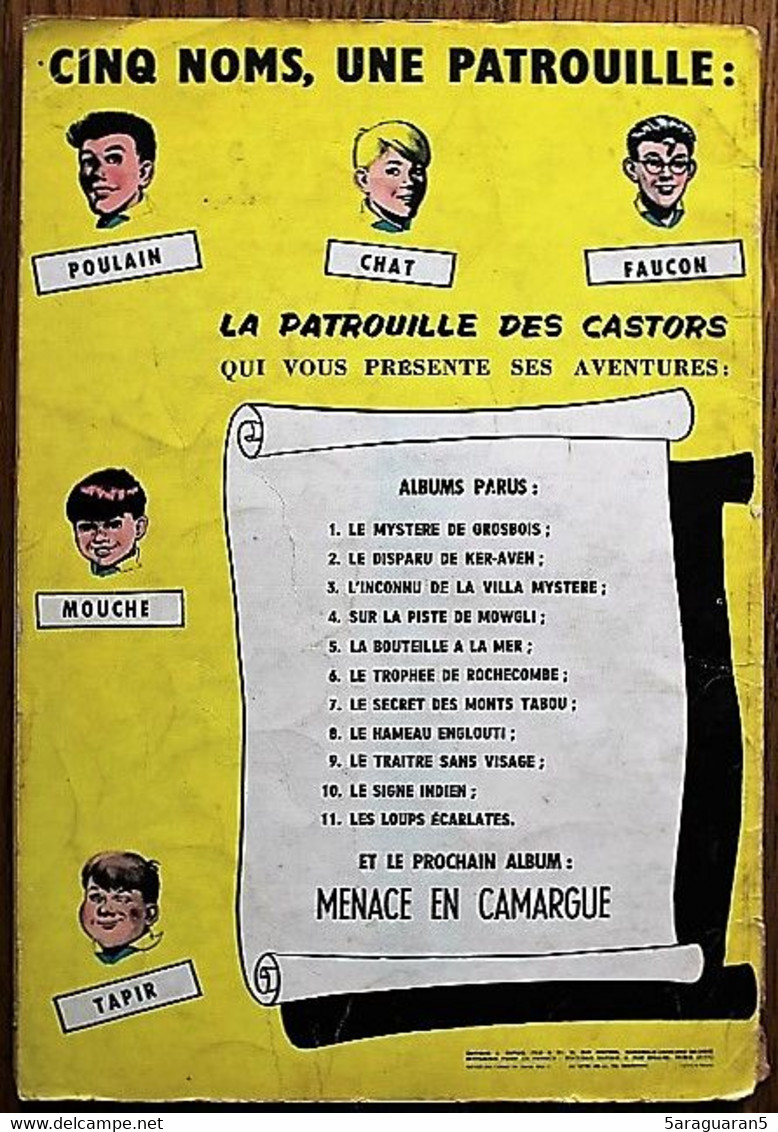 BD LA PATROUILLE DES CASTORS - 2 - Le Disparu De Ker-Aven - Rééd. 1964 - Patrouille Des Castors, La