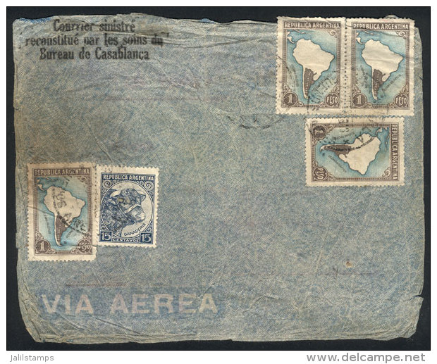 AIRPLANE ACCIDENT: Cover Franked By GJ.752+761 X4 (+ Other Missing Values), Carried On The Airplane That Went... - Autres & Non Classés